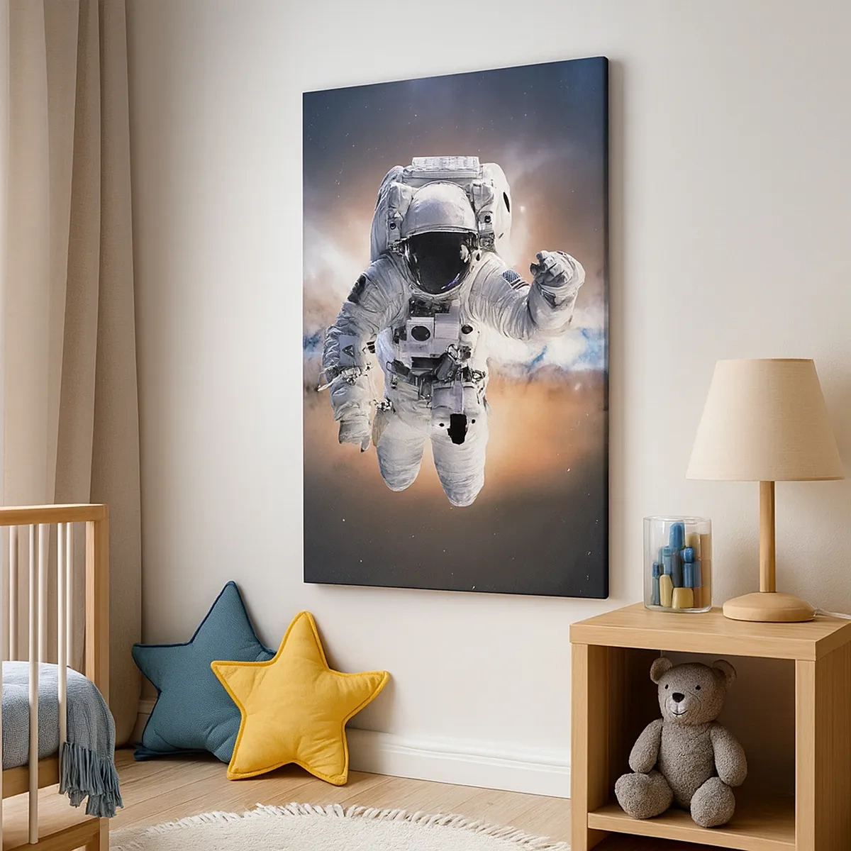 Quadro em tela - Saudações do espaço - 50x70 cm