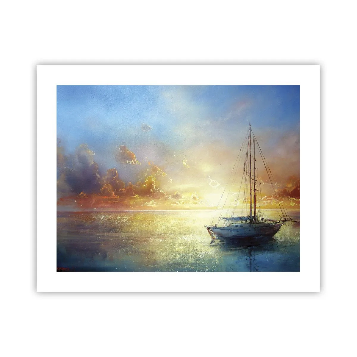 Pôster - Na baía dourada - 50x40 cm