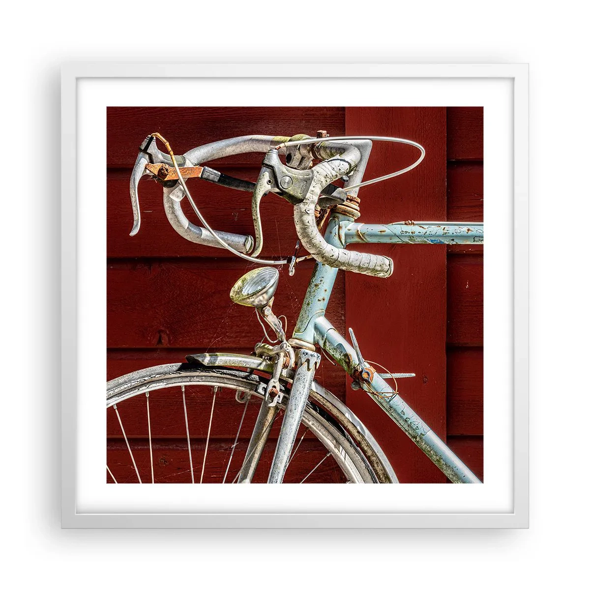 Pôster em moldura branca - Feito para vencer - 50x50 cm