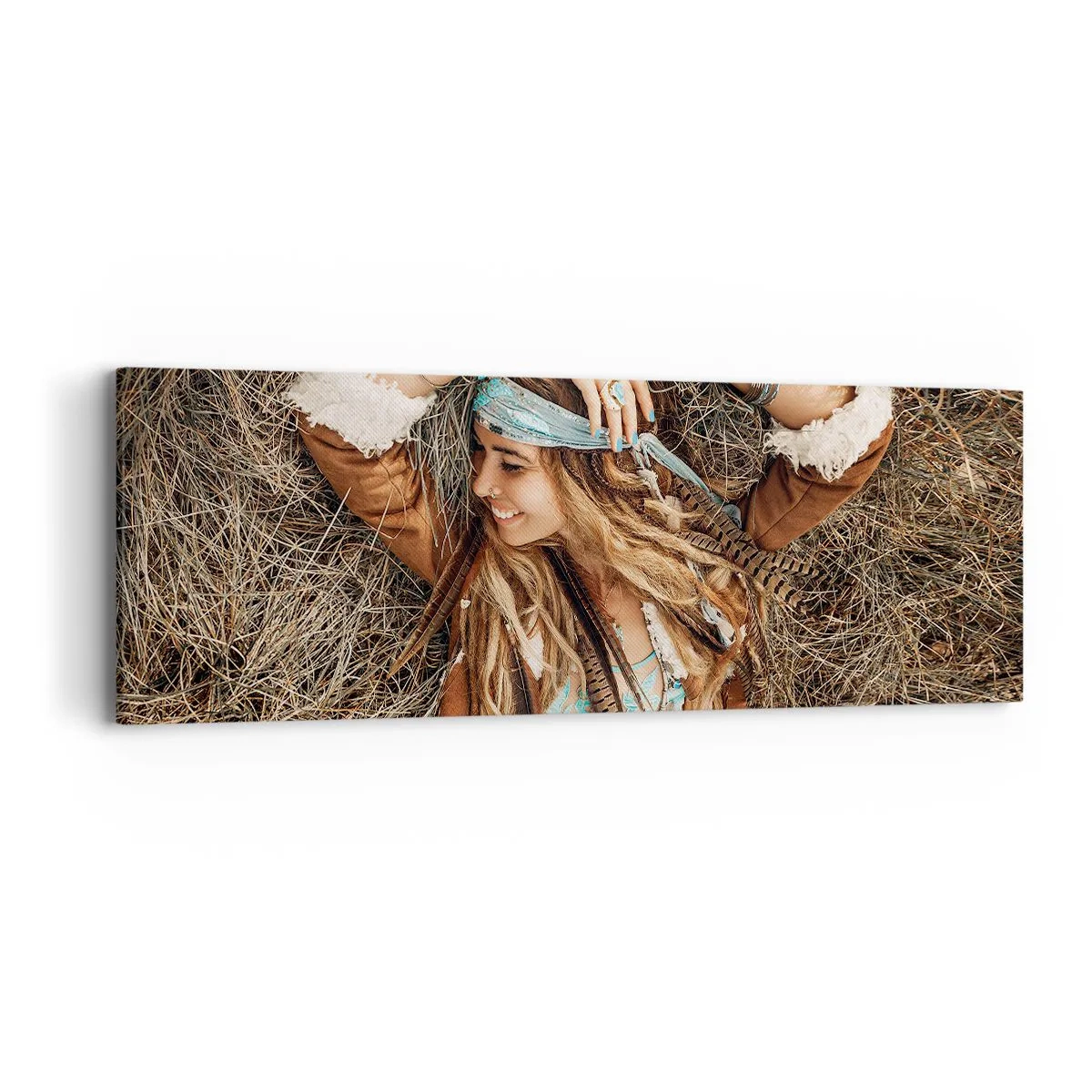 Quadro em tela - A caminho do verão do amor - 90x30 cm