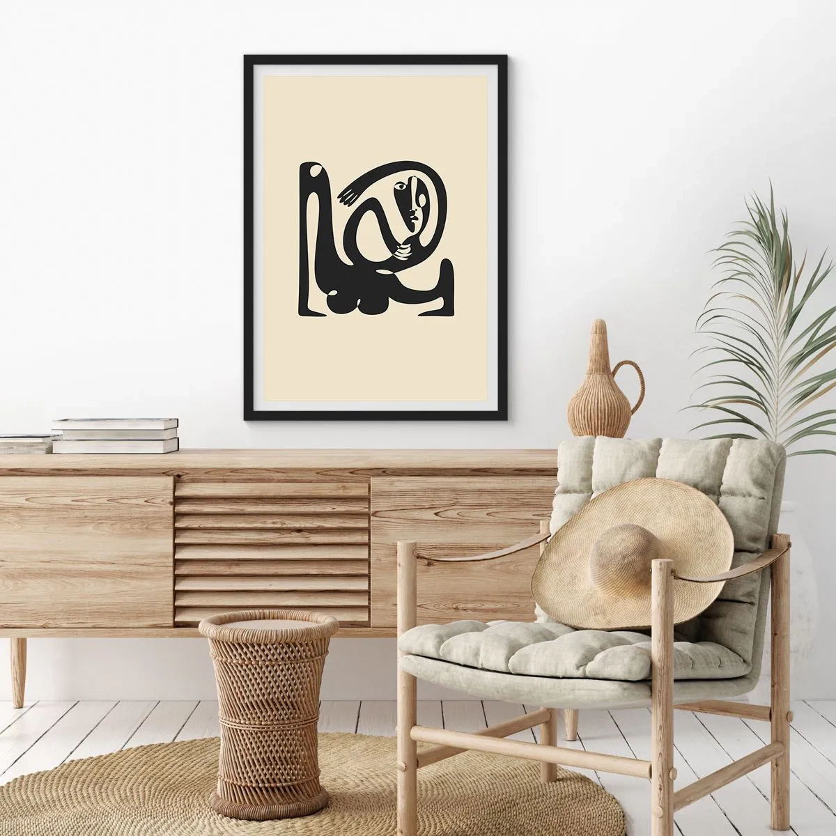 Pôster com moldura preta - Quase Picasso - 61x91 cm
