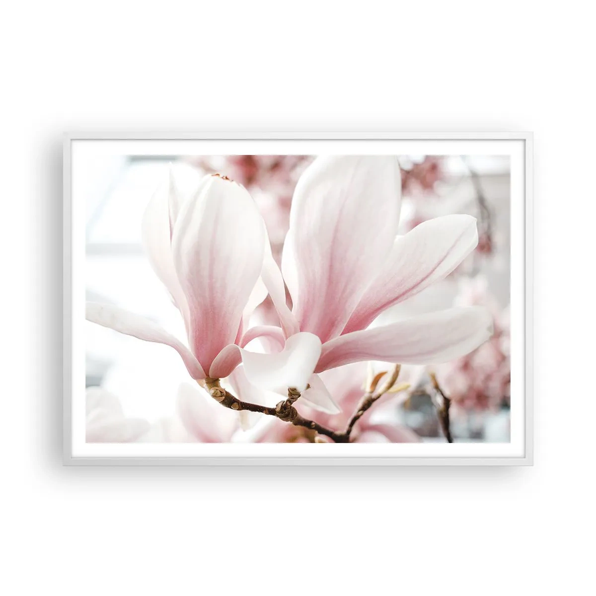 Pôster em moldura branca - Sensibilidade infinita - 100x70 cm