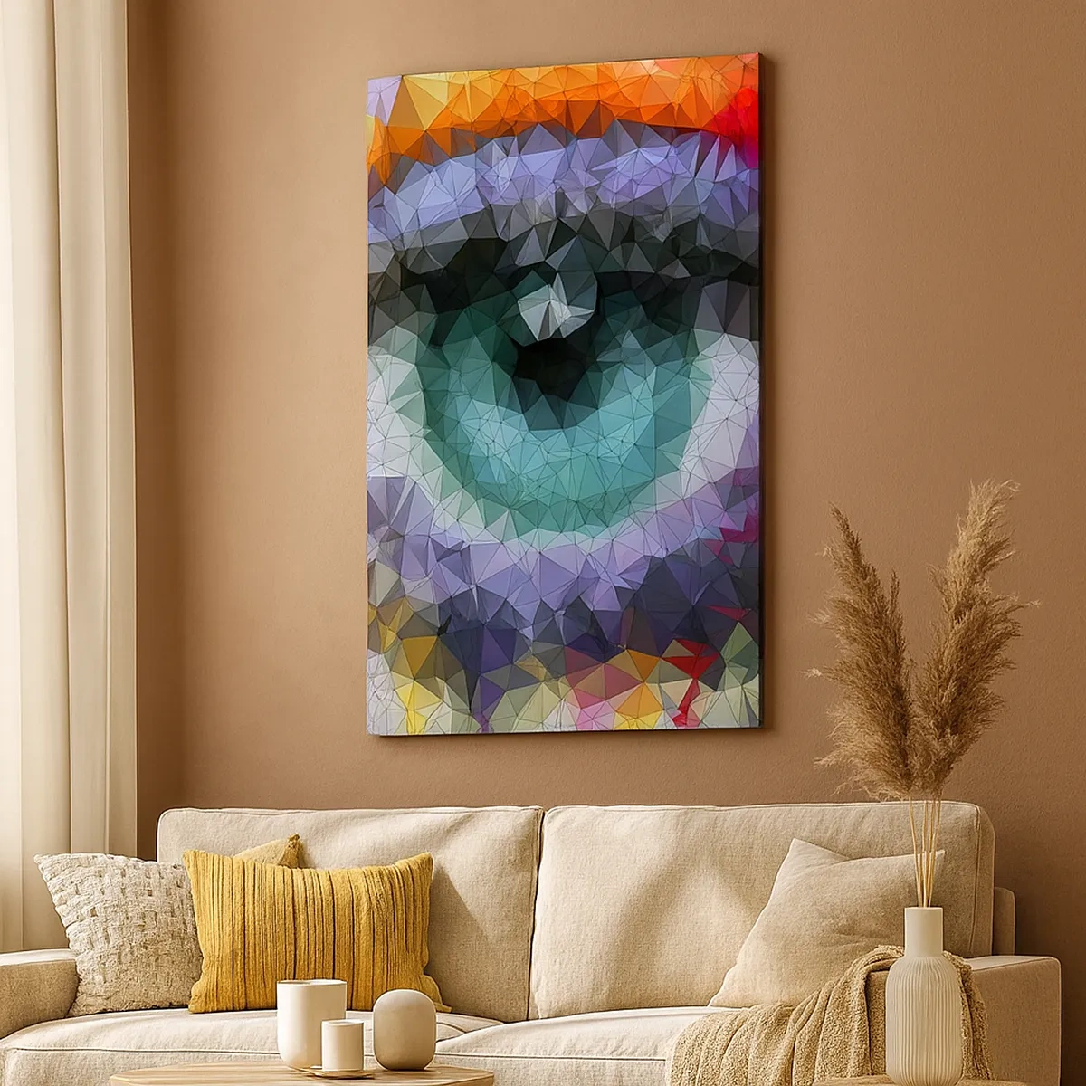 Quadro em tela - O brilho cristalino dos olhos - 50x70 cm