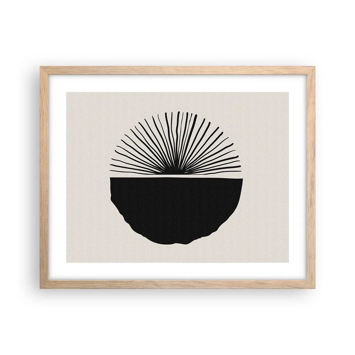 Pôster com moldura de carvalho claro - Uma gama de possibilidades - 50x40 cm