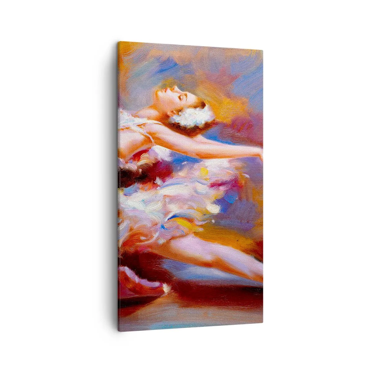 Quadro em tela - A graça do cisne - 45x80 cm
