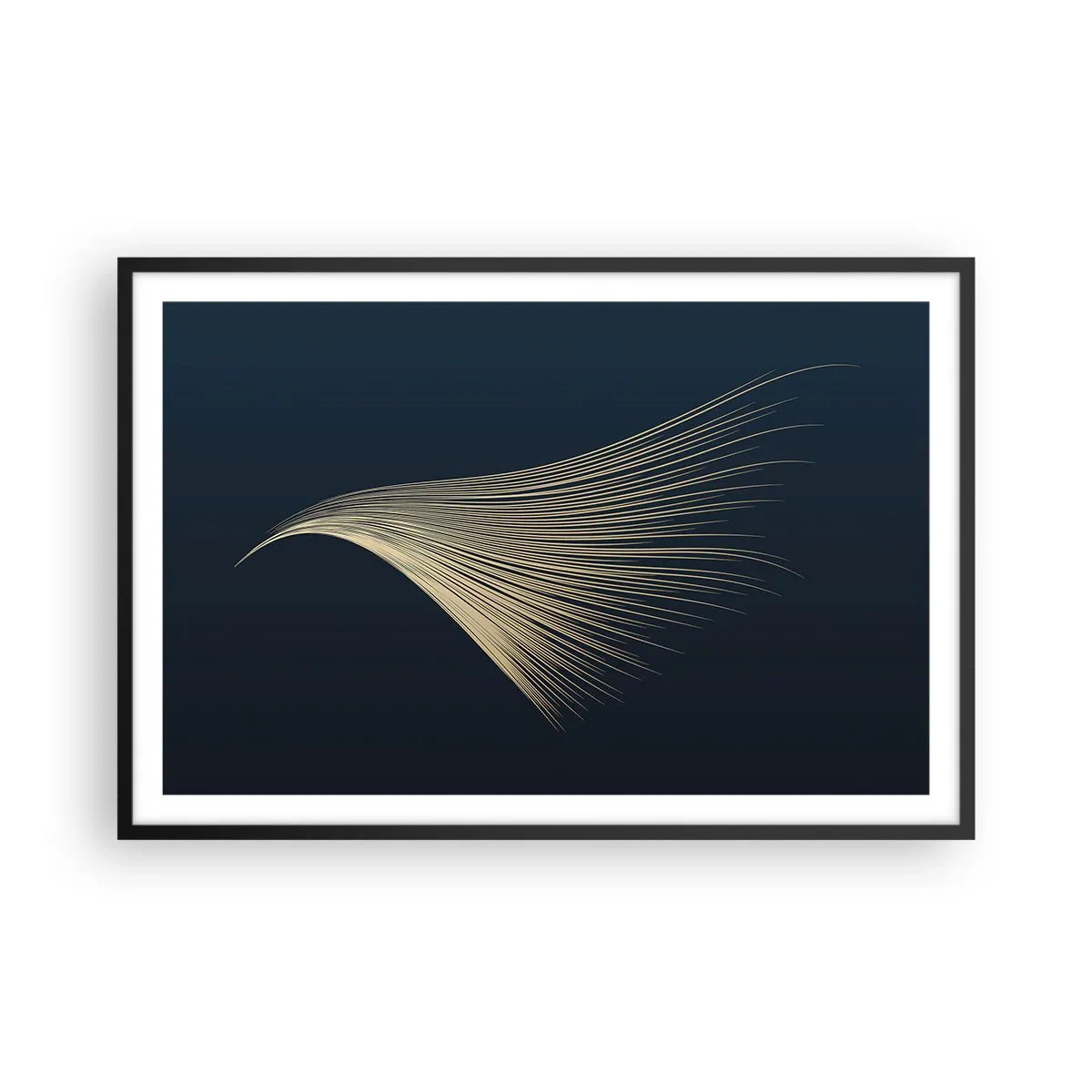 Pôster com moldura preta - Como o cabelo de um anjo - 91x61 cm