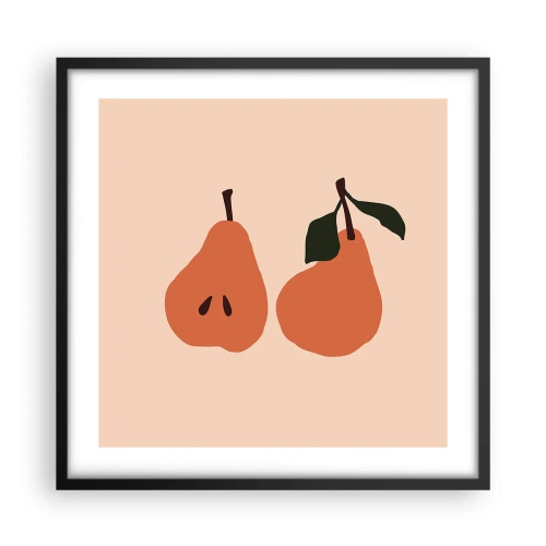 Pôster com moldura preta - A própria doçura - 50x50 cm