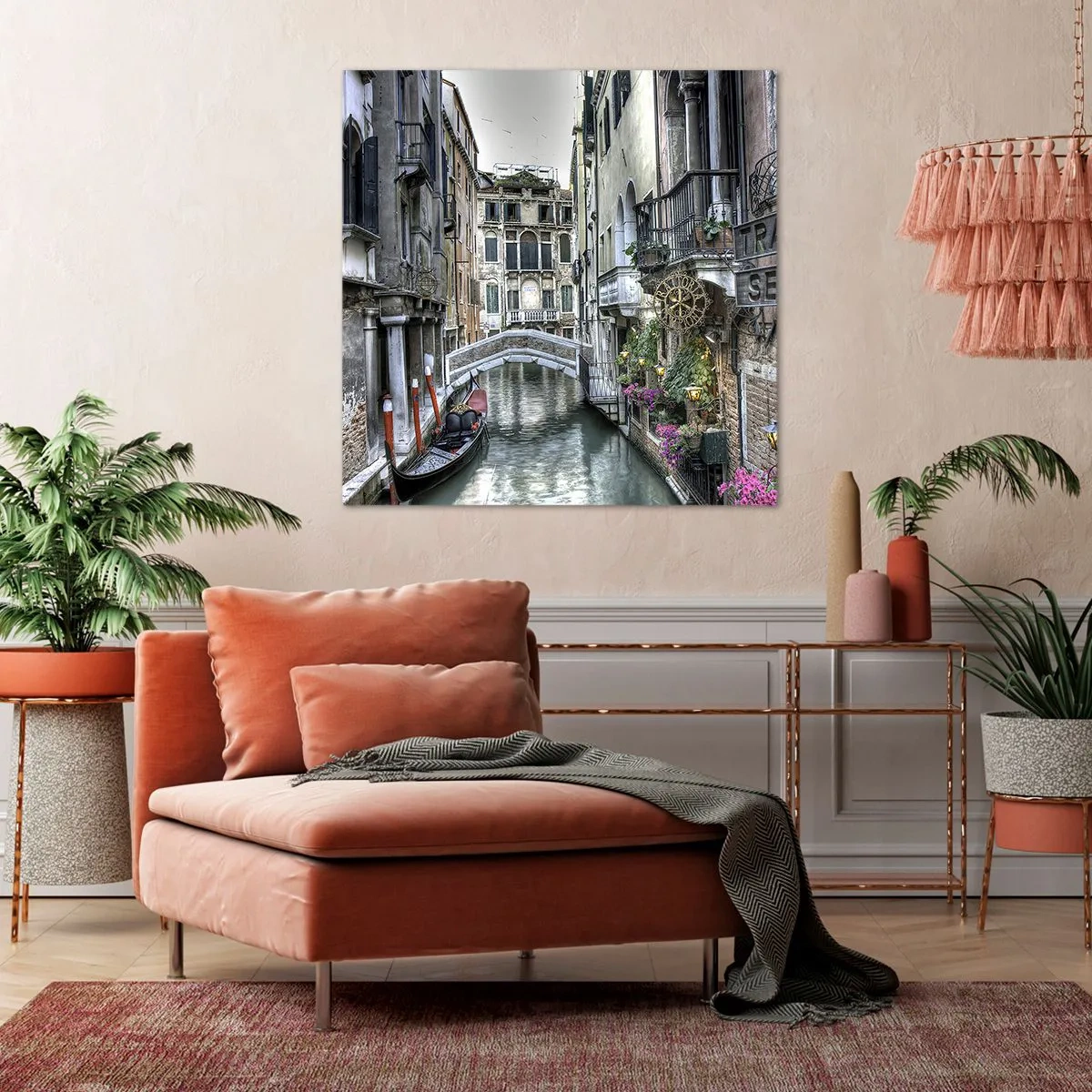Quadro em tela - Há séculos em devaneio silencioso - 50x50 cm