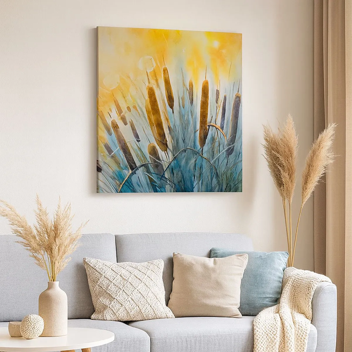 Quadro em tela - O frio da água, o calor do sol - 30x30 cm