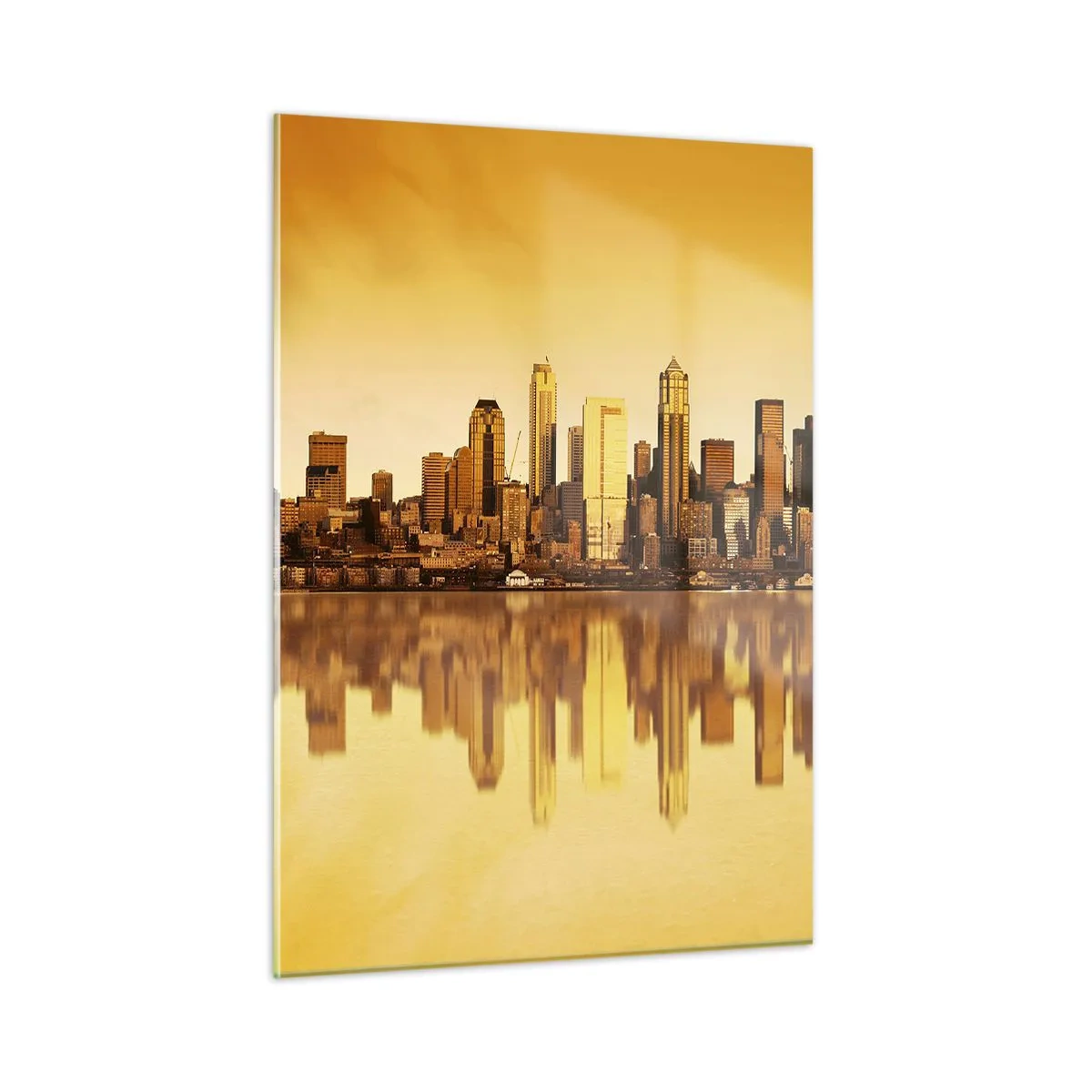 Quadro em vidro - Silêncio da metrópole - 50x70 cm