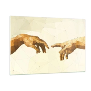 Quadro em vidro - Geometria divina - 120x80 cm