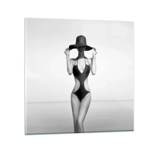 Quadro em vidro - Meu nome é: Elegância - 30x30 cm