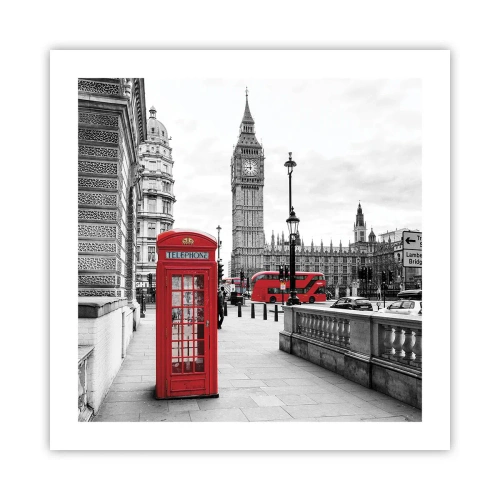 Pôster - Sem dúvida, Londres - 50x50 cm