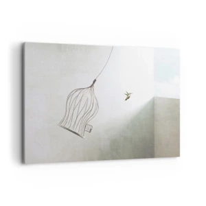 Quadro em tela - Enfim a liberdade - 120x80 cm