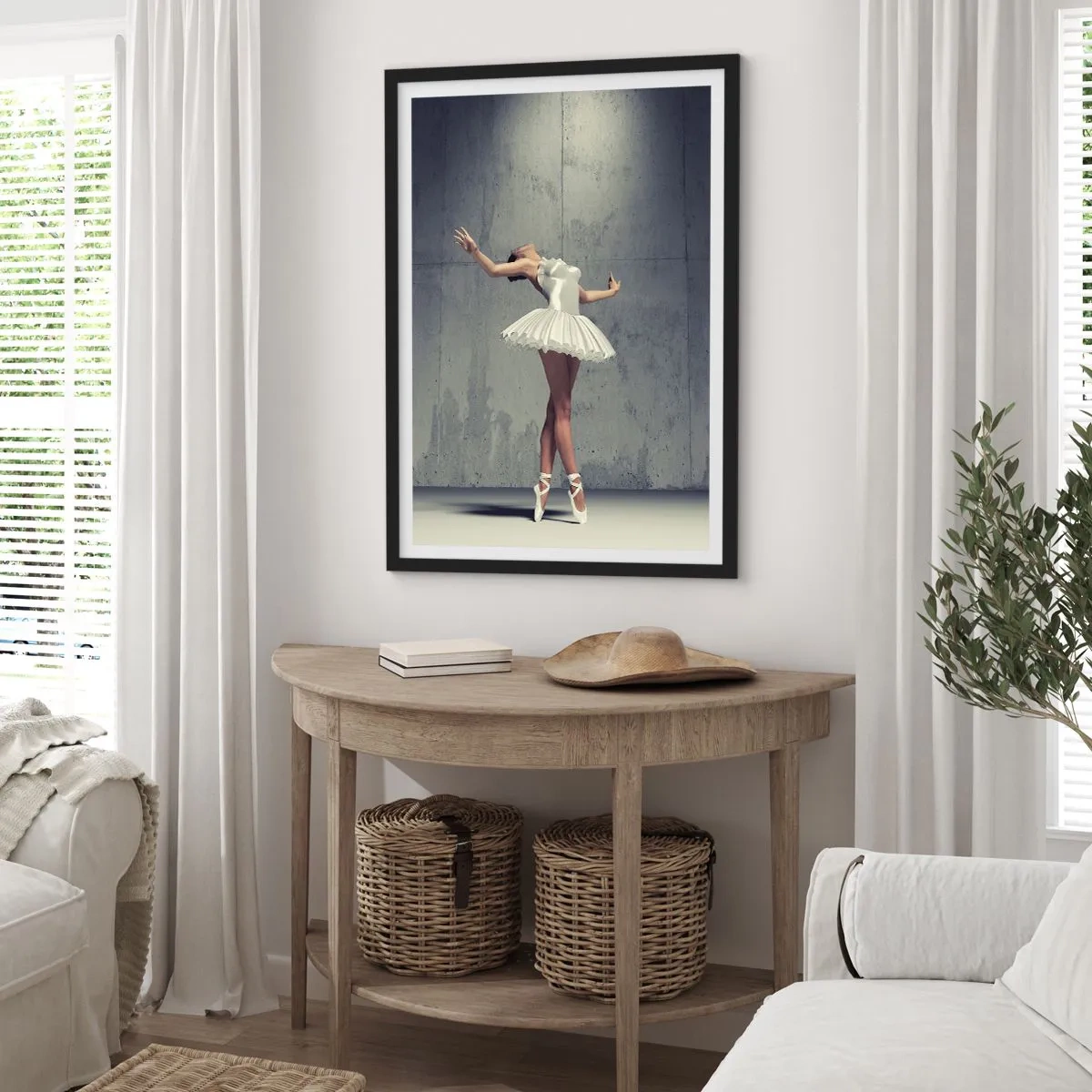 Pôster com moldura preta - Leve como um pássaro - 61x91 cm