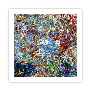 Pôster - Vitrais gotejantes - 50x50 cm