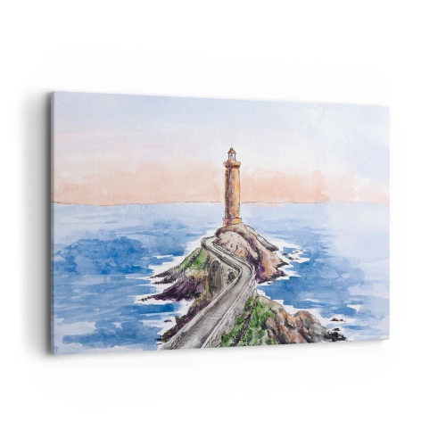 Quadro em tela - De frente para o mar - 120x80 cm