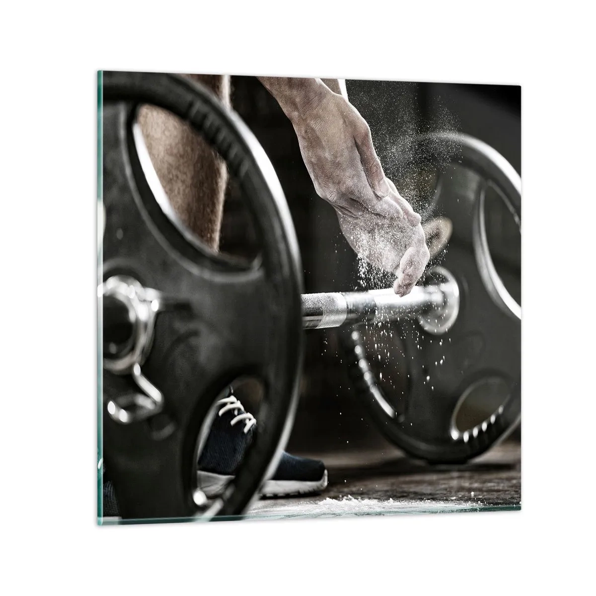 Quadro em vidro - Desafio aceite! - 50x50 cm