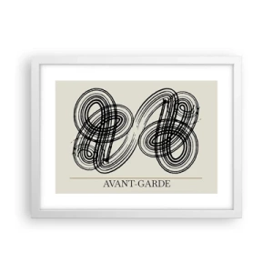 Pôster em moldura branca - Saiu espontaneamente - 40x30 cm