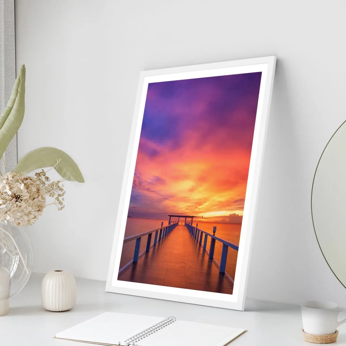 Pôster em moldura branca - Sem fim - 40x50 cm