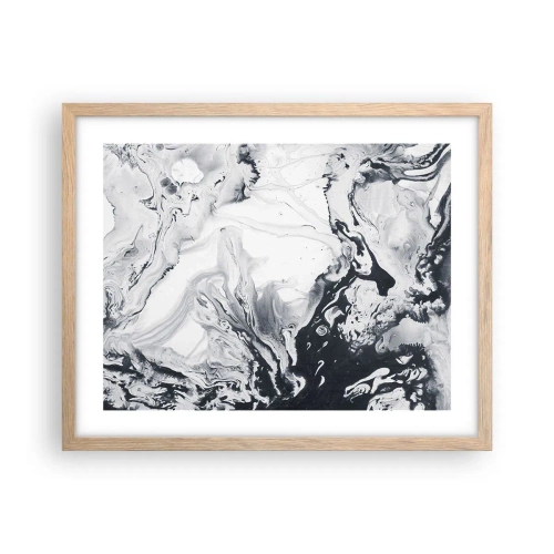 Pôster com moldura de carvalho claro - O Interior da Terra - 50x40 cm