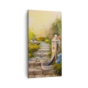 Quadro em tela - Em pleno florescimento - 55x100 cm