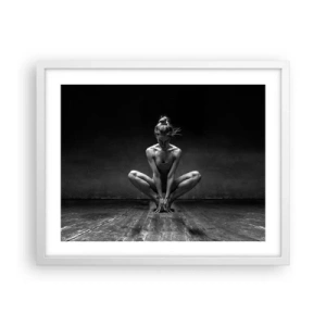 Pôster em moldura branca - A energia da dança - 50x40 cm