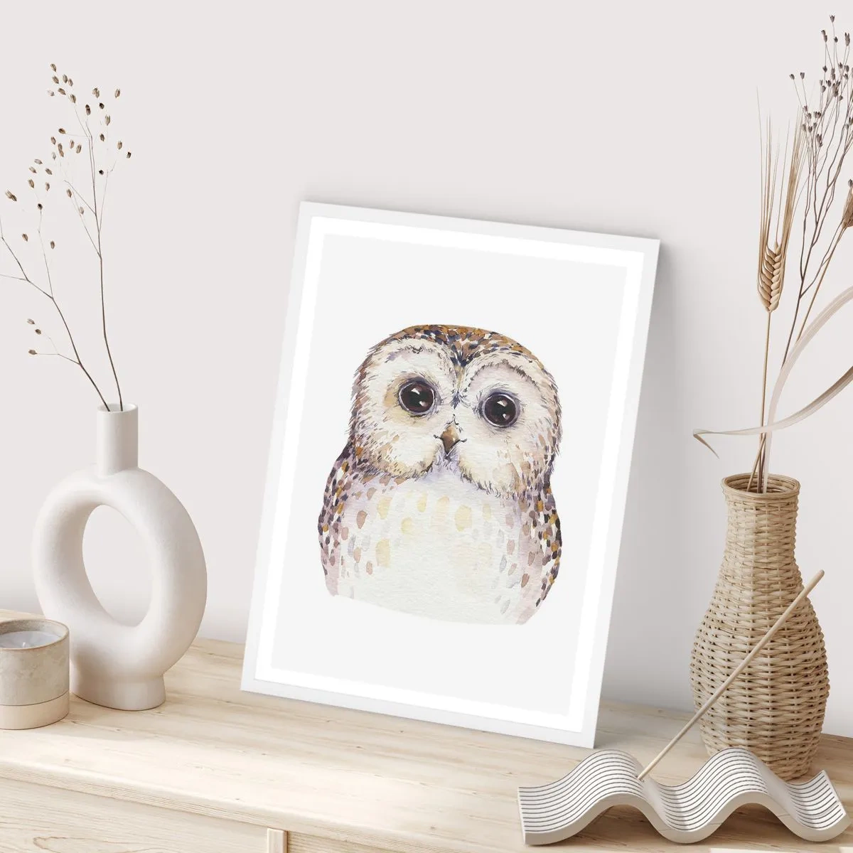 Pôster em moldura branca - Olhe-me nos olhos - 70x100 cm