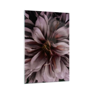 Quadro em vidro - Coração de flor - 70x100 cm