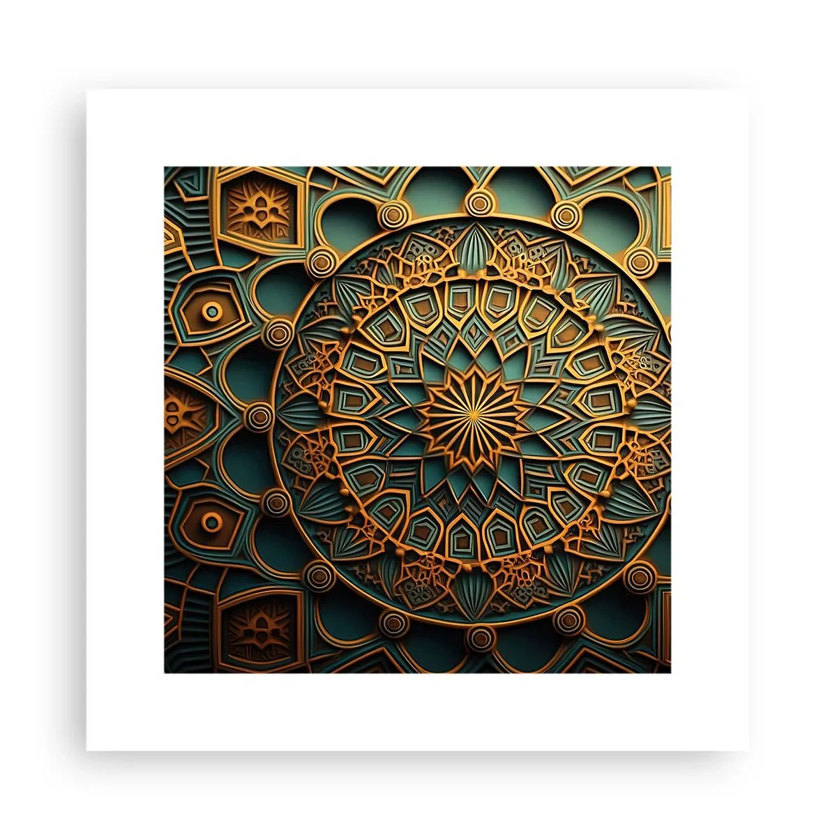 Pôster - Em uma atmosfera árabe - 30x30 cm