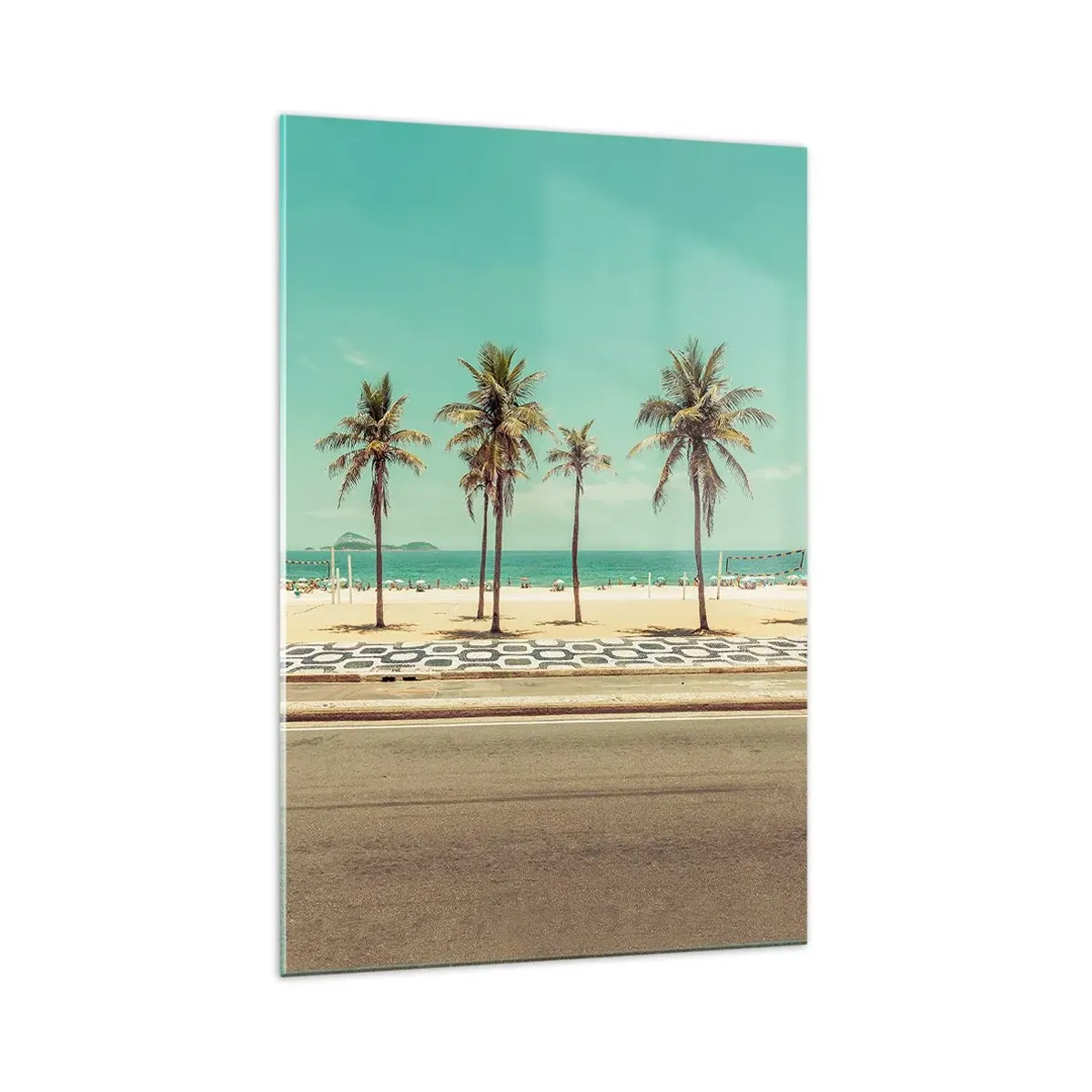 Quadro em vidro - Em guarda da praia - 70x100 cm