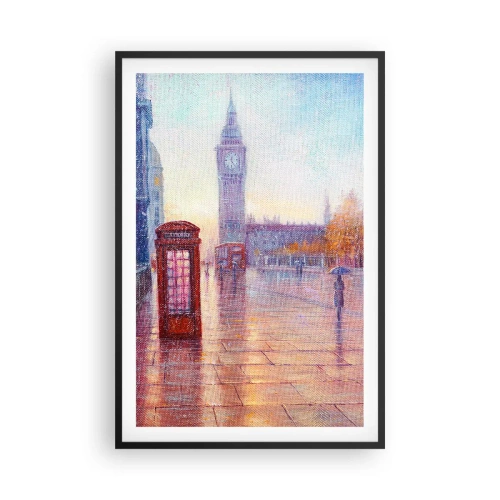 Pôster com moldura preta - Um dia de outono em Londres - 61x91 cm