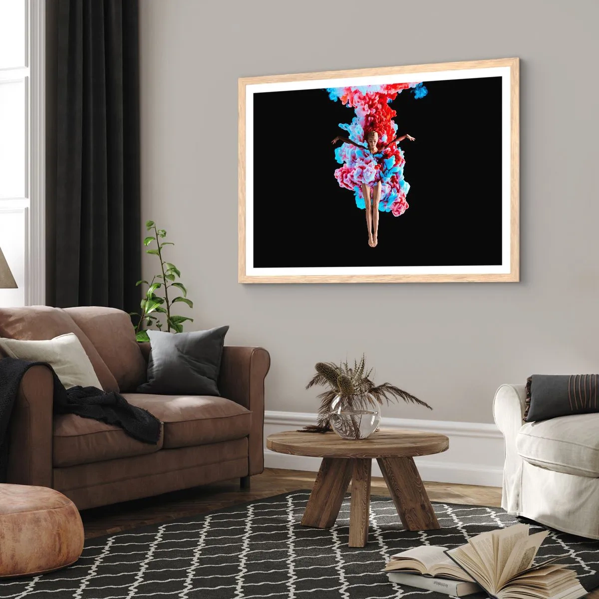 Pôster com moldura de carvalho claro - Em pleno florescimento - 91x61 cm