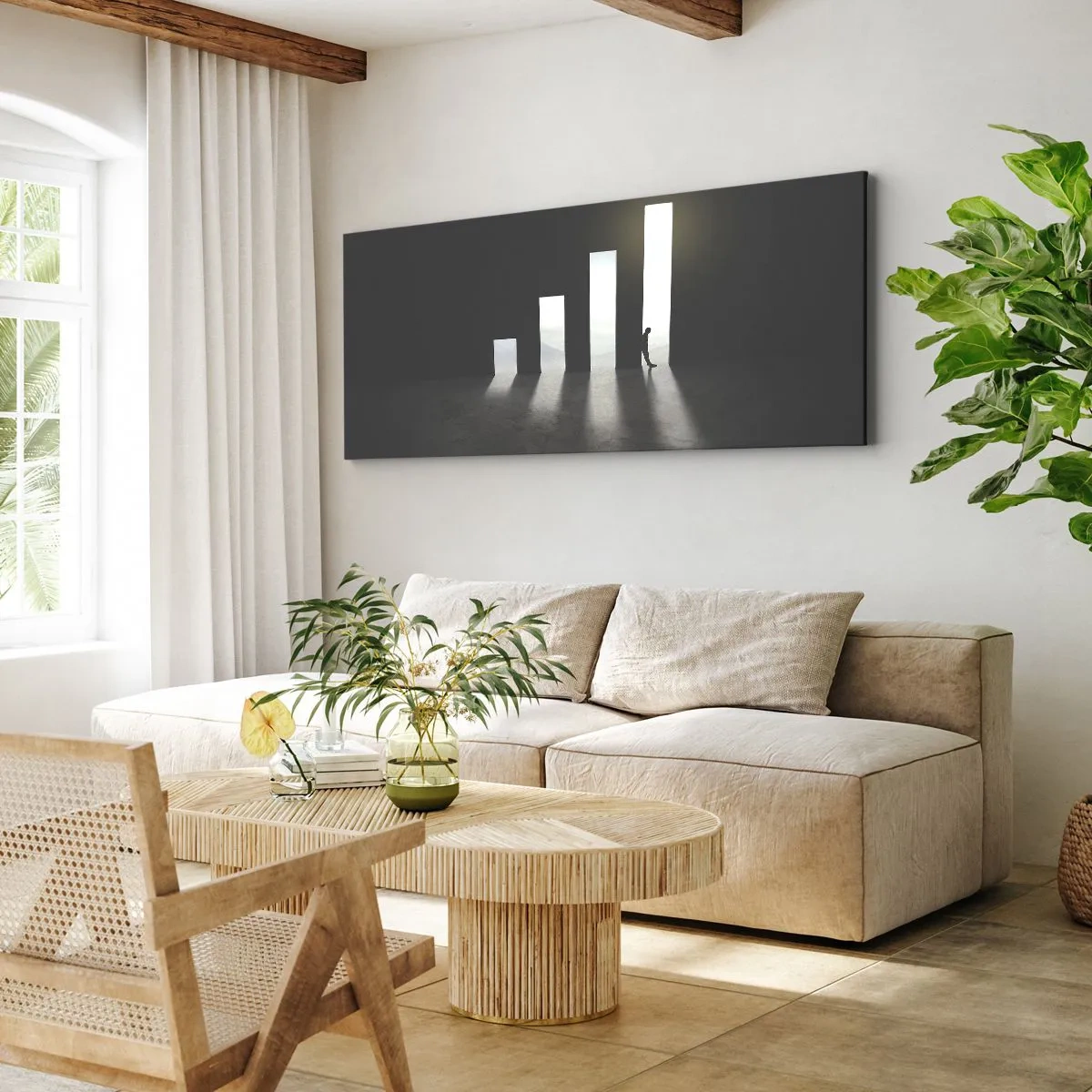 Quadro em tela - Sucesso – impressão - 100x40 cm