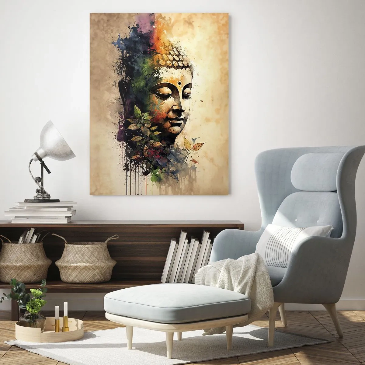 Quadro em vidro - Namastê! - 50x70 cm