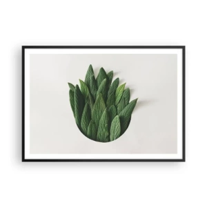 Pôster com moldura preta - Curiosidade indomável - 100x70 cm