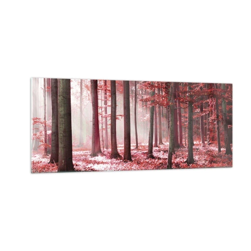 Quadro em vidro - O vermelho também é belo - 100x40 cm