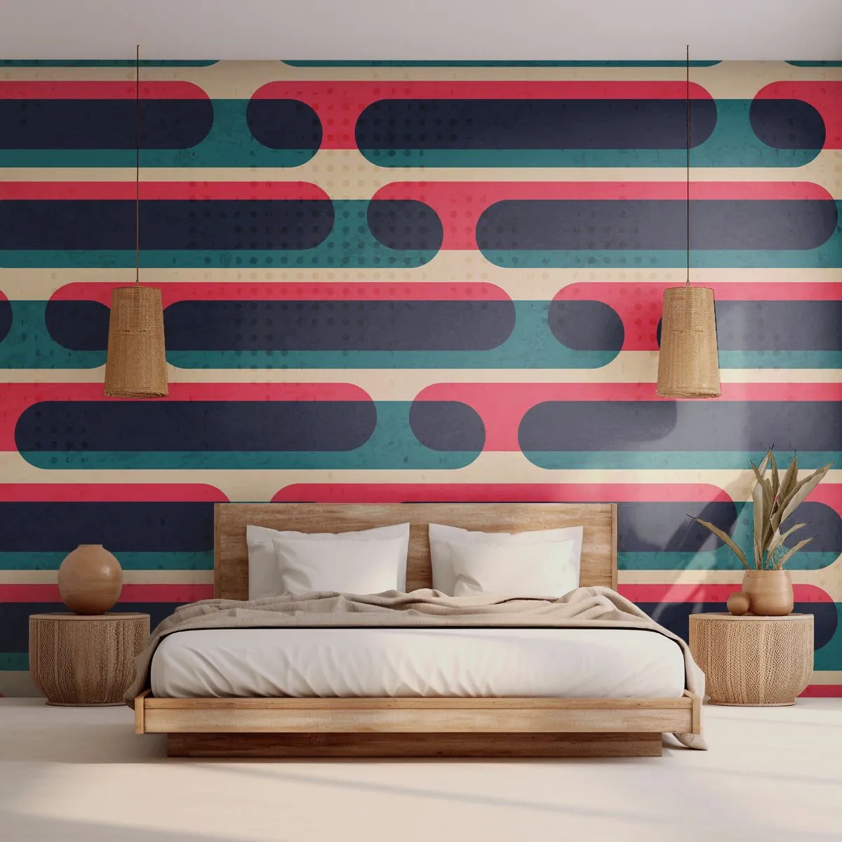 Papel de parede personalizado Adesivo Deluxe Sticker - Avançado e profundo - Abstração, Pedaço, Arte Moderna