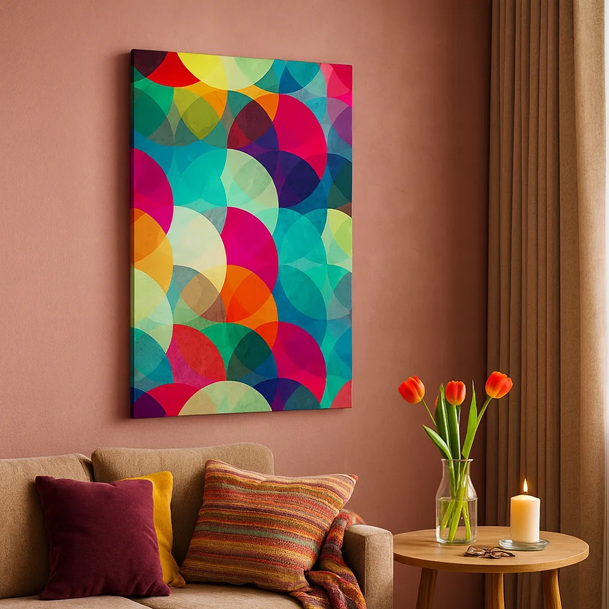 Quadro em tela - Ascensão às cores - 50x70 cm