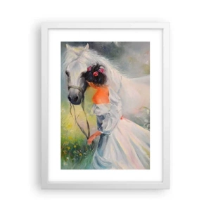 Pôster em moldura branca - Como um belo sonho - 30x40 cm