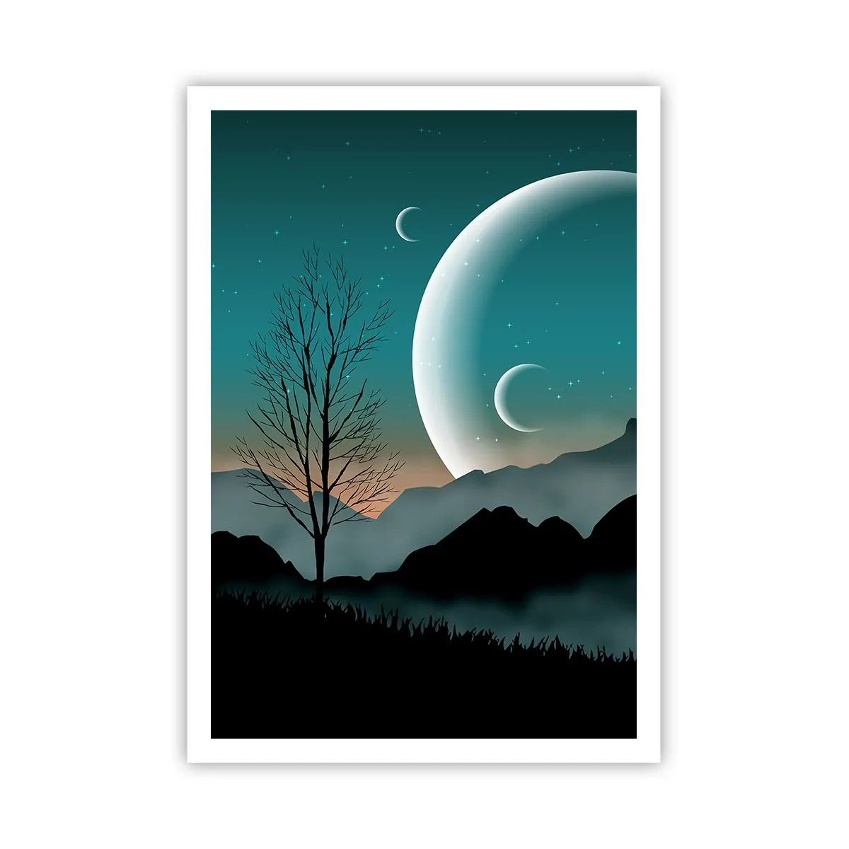Pôster - Carnaval de uma noite estrelada - 70x100 cm