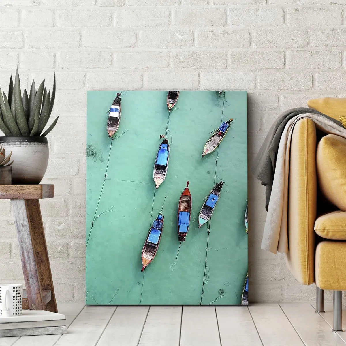 Quadro em tela - Na alegre expectativa - 70x100 cm