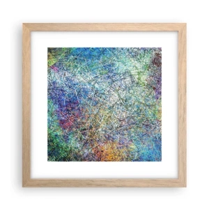 Pôster com moldura de carvalho claro - Não é assim tão simples - 30x30 cm