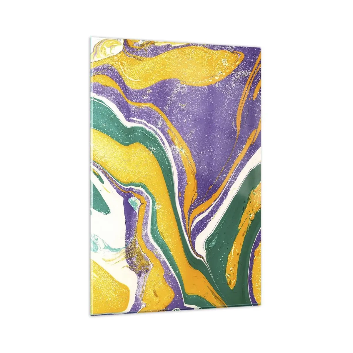 Quadro em vidro - Ondas de cor - 80x120 cm