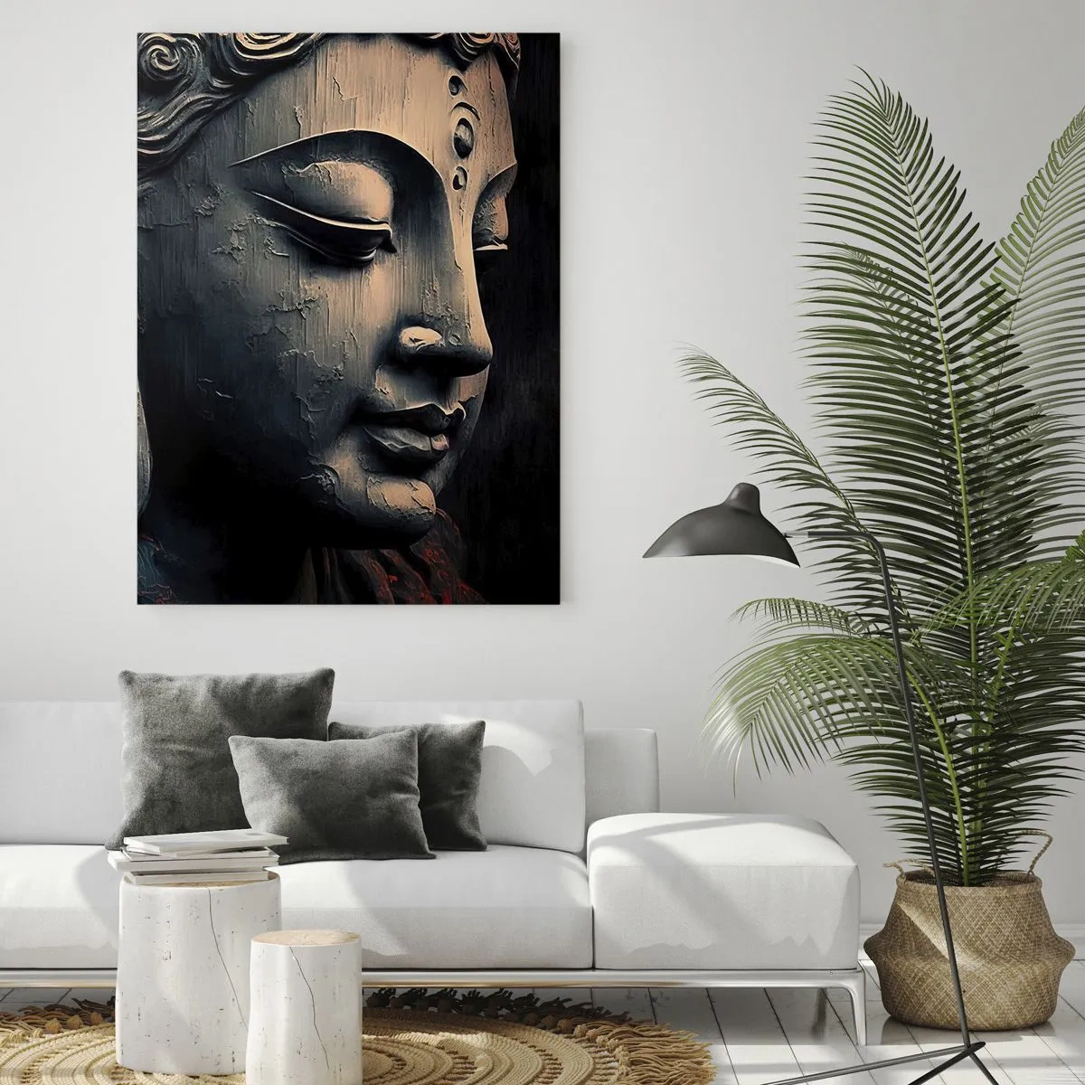 Quadro em vidro - Em harmonia com o mundo - 70x100 cm