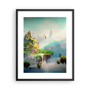 Pôster com moldura preta - Meio do céu - as ilhas felizes - 40x50 cm
