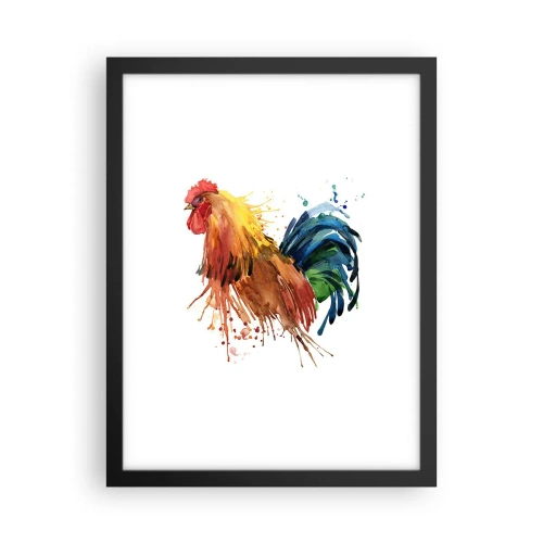 Pôster com moldura preta - Manto real, orgulho real - 30x40 cm
