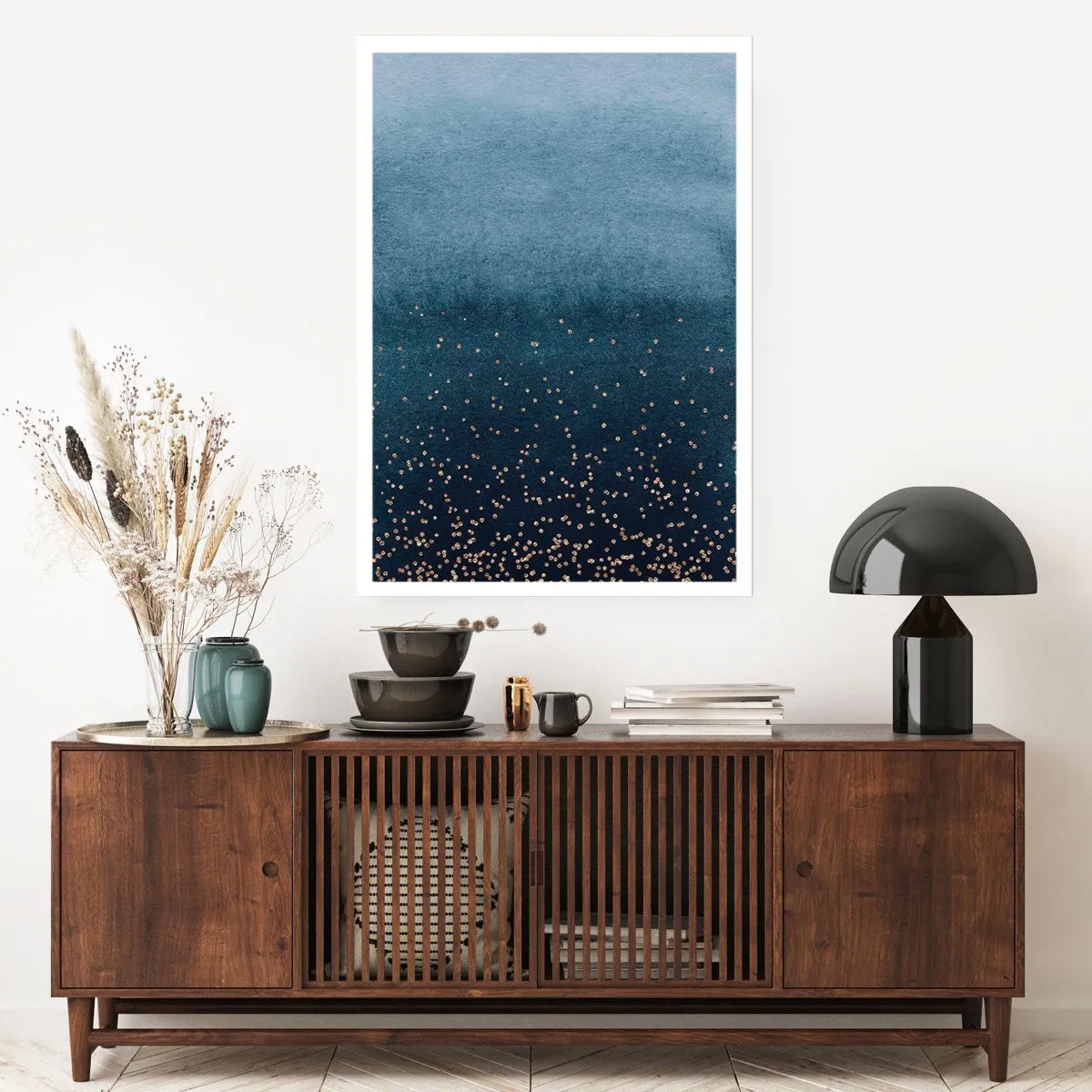 Pôster - Composição – fases azuis - 40x50 cm