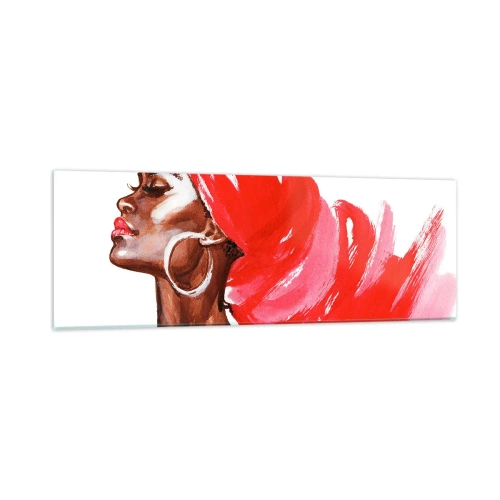 Quadro em vidro - Há um vento que abre as narinas de um homem - 90x30 cm