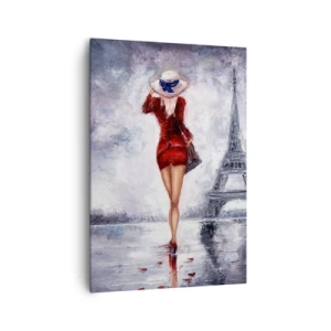 Quadro em tela - Símbolos parisienses - 70x100 cm